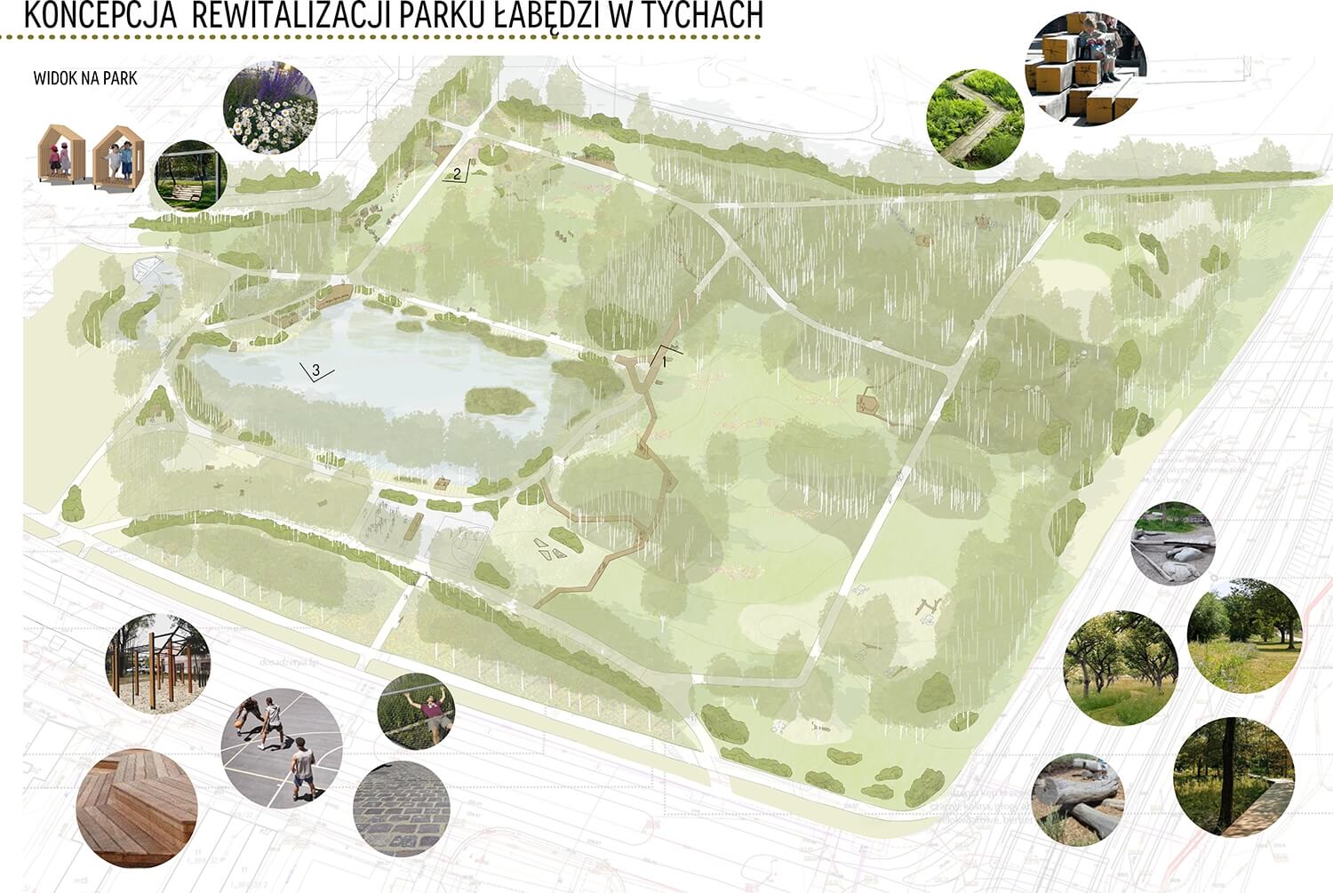 Park Łabędzi w Tychach - plan rewitalizacji