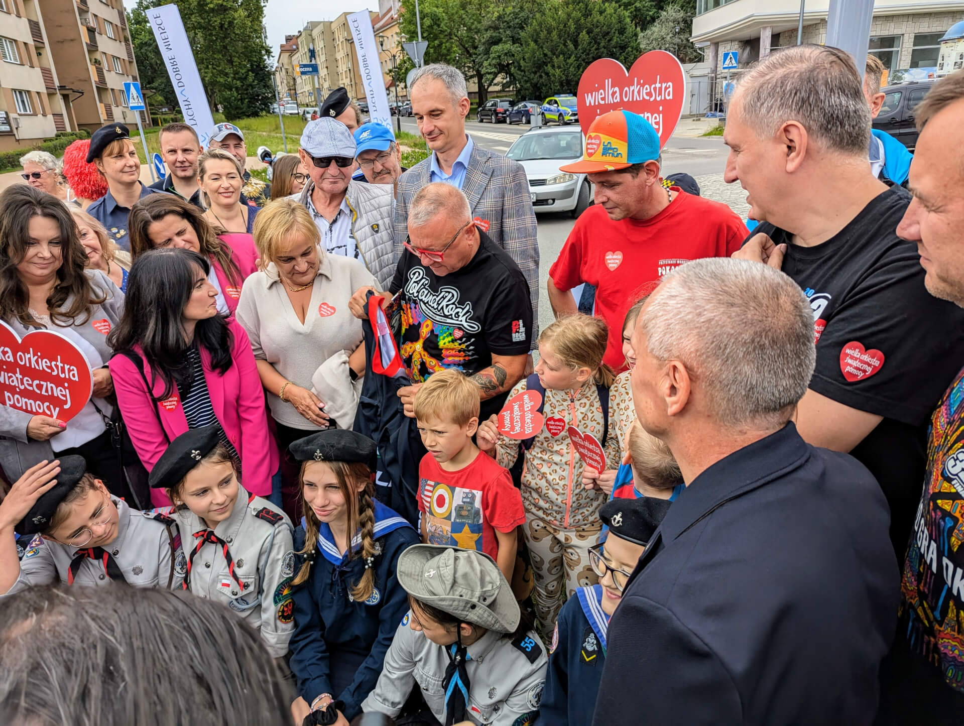 Chrzciny ronda z Jurkiem Owsiakiem w Tychach