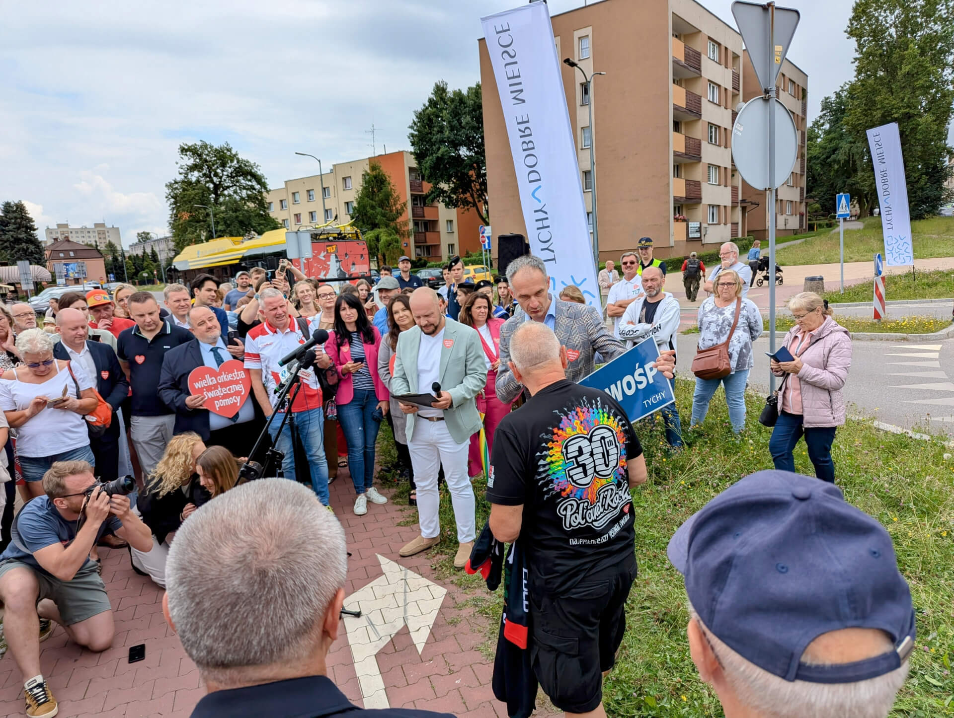 Chrzciny ronda z Jurkiem Owsiakiem w Tychach