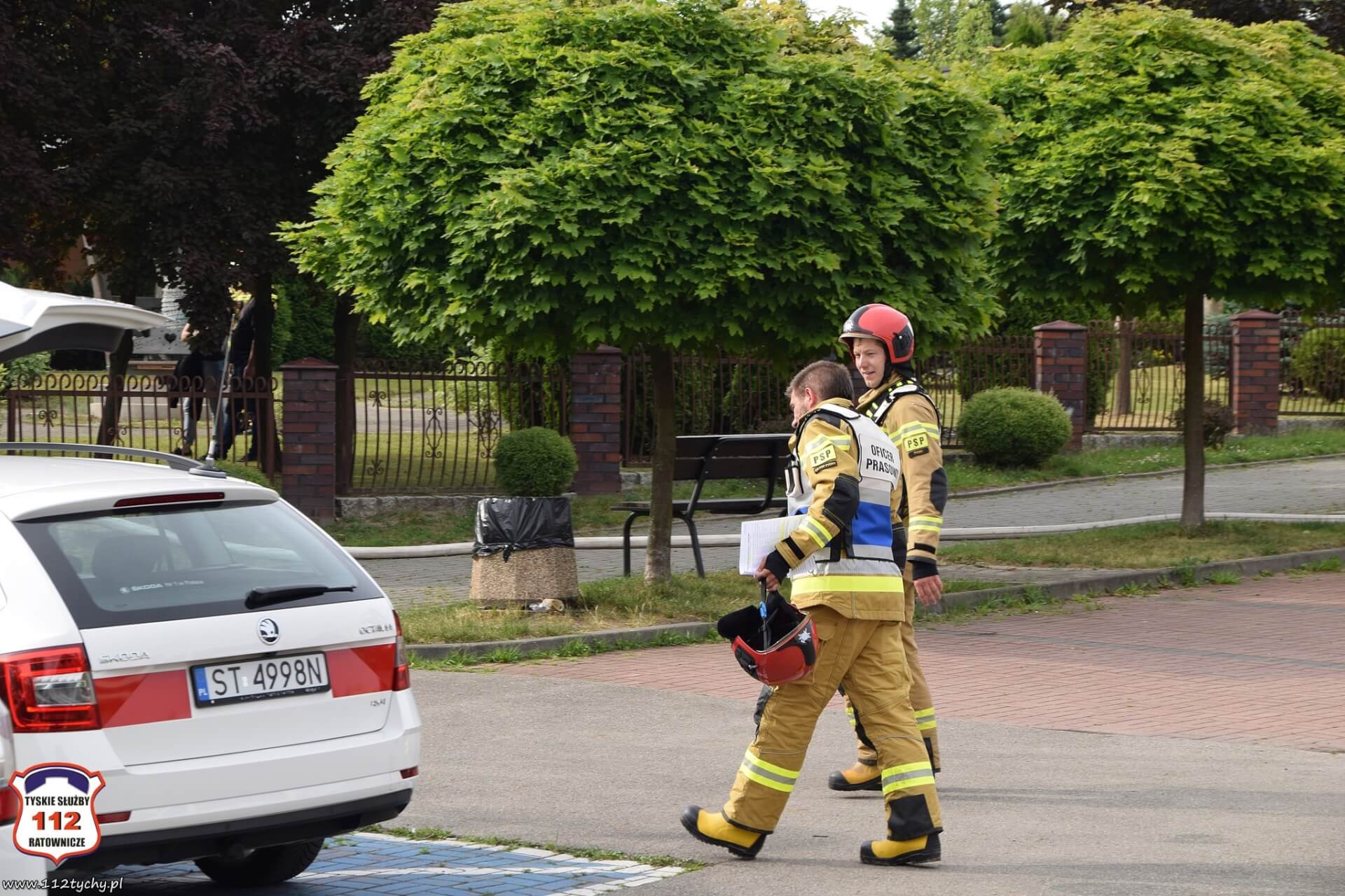 Pożar na parafii kościoła bł. Karoliny w Tychach 3 06 2024