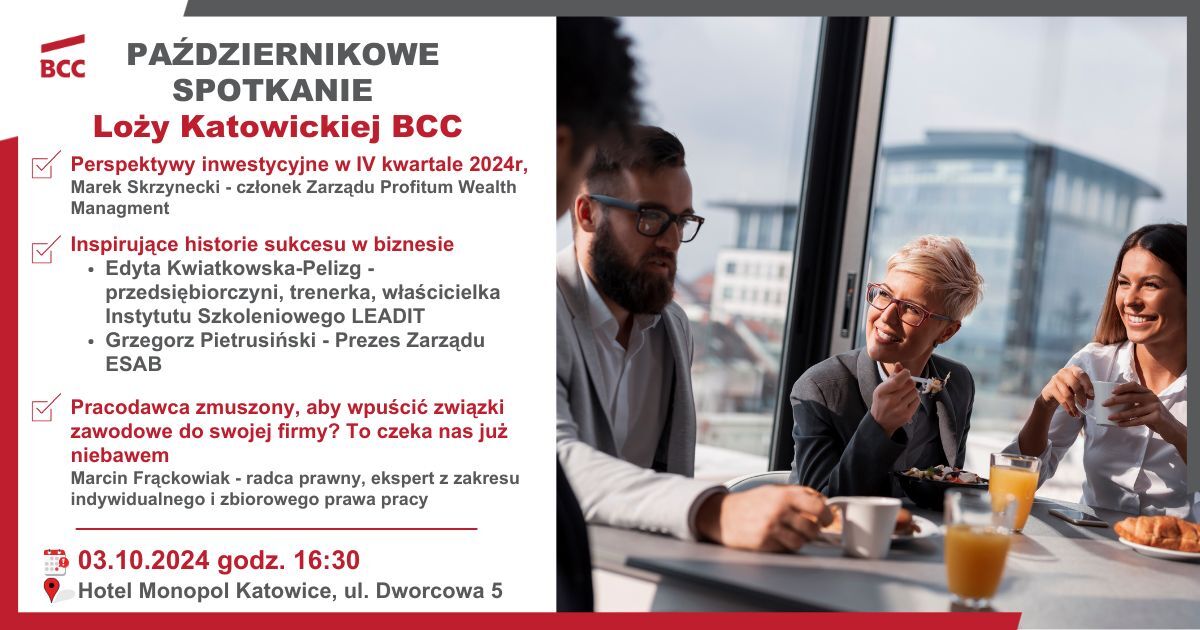 Październikowe spotkanie Loży Katowickiej BCC