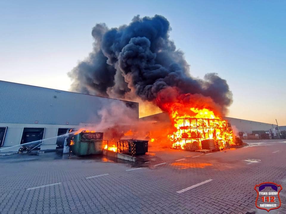 Pożar Tychy Składowa, 14.08 2024