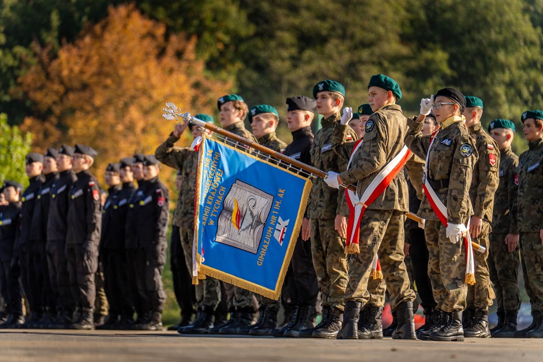 Ślubowanie tyskiej mundurówki w Parku Miejskim