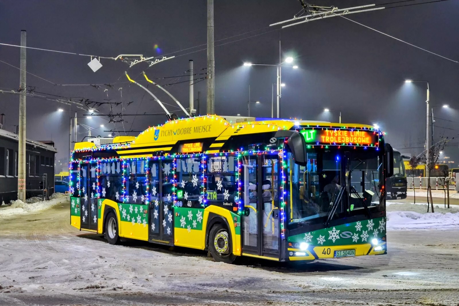 Świąteczny trolejbus TLT Tychy